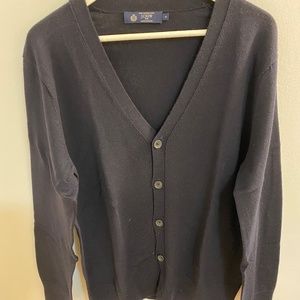 JCrew Mens Merino Wool Navy Cardigan - M